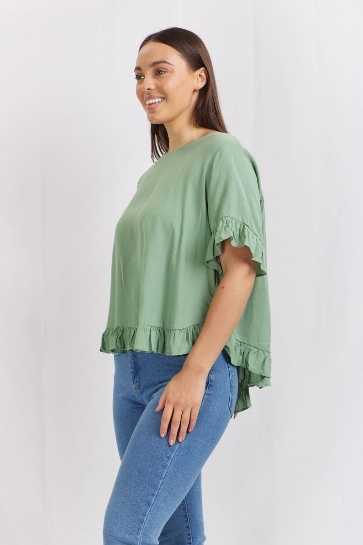 FRILL DETAIL TOP