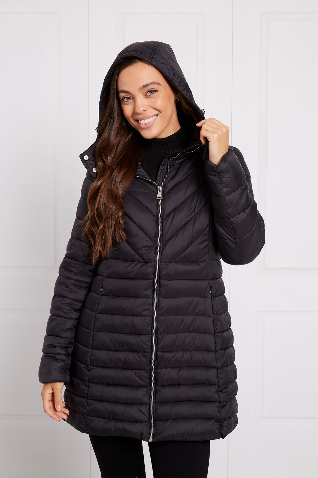 HOODED PUFFER COAT