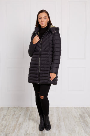 HOODED PUFFER COAT