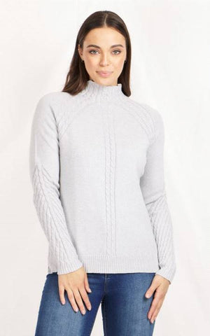 Long Sleeve Cable Knit Pullover
