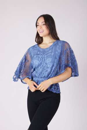 LACE AND EMBROIDERY BLOUSE