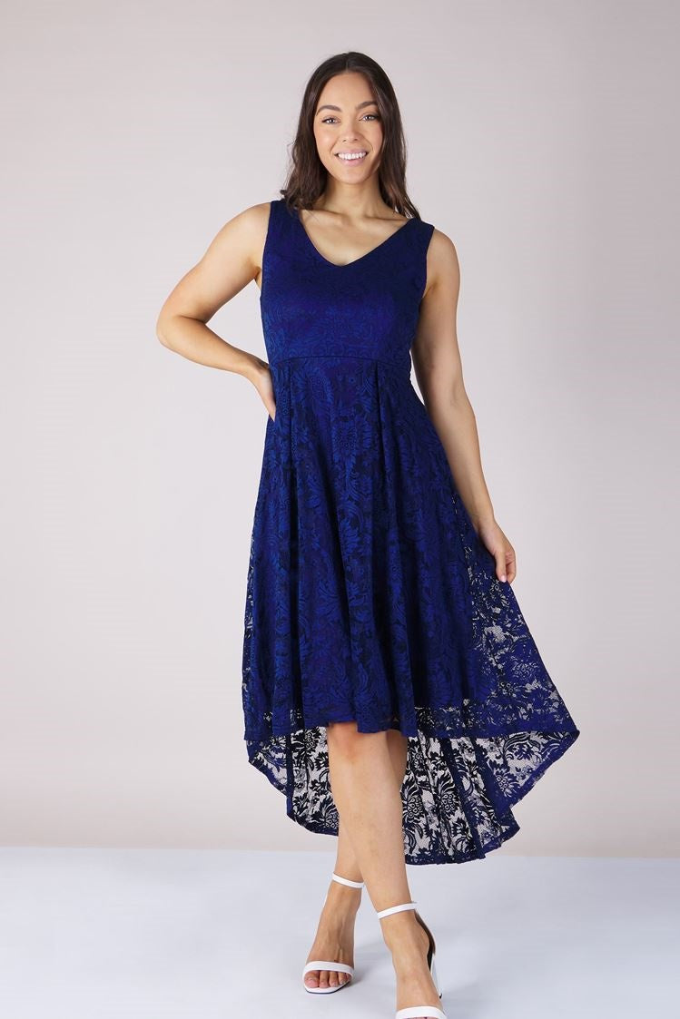 LACE HI LOW DRESS