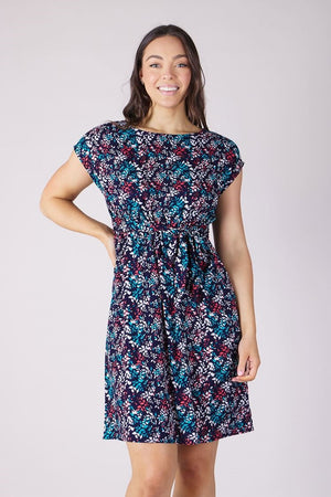 LEAF PRINT DRESS