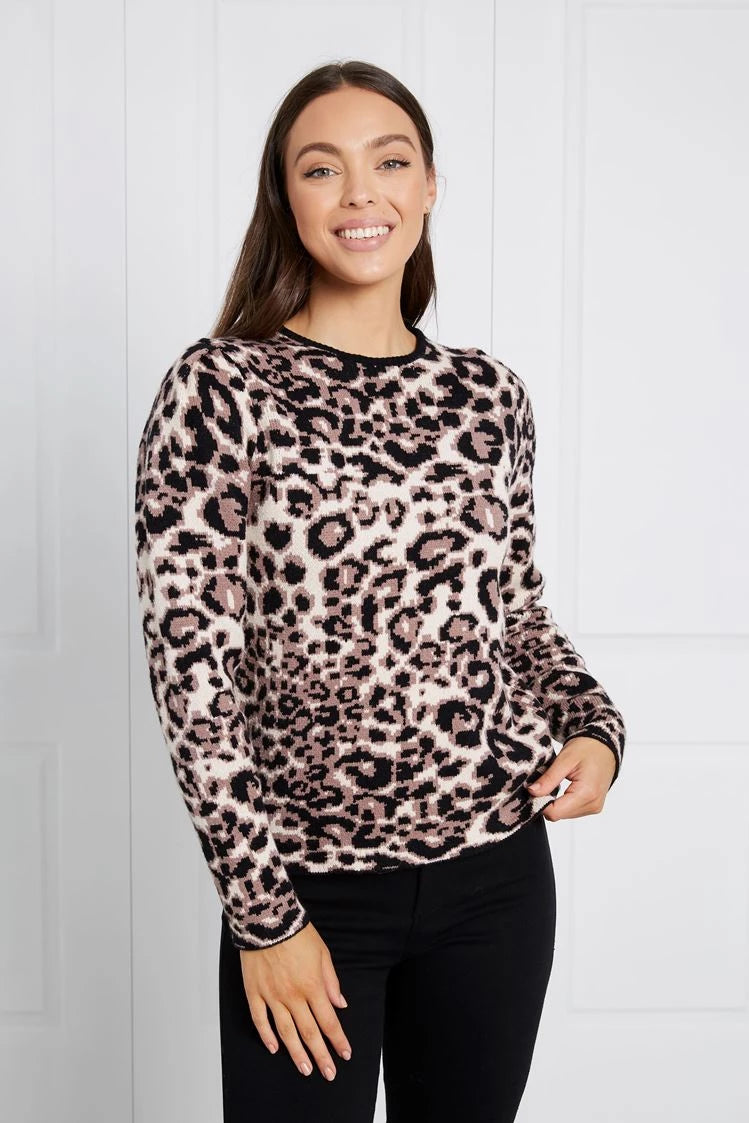 LEOPARD PRINT JUMPER