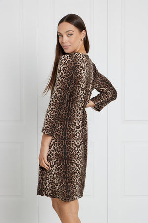 LEOPARD PRINT SHIFT DRESS