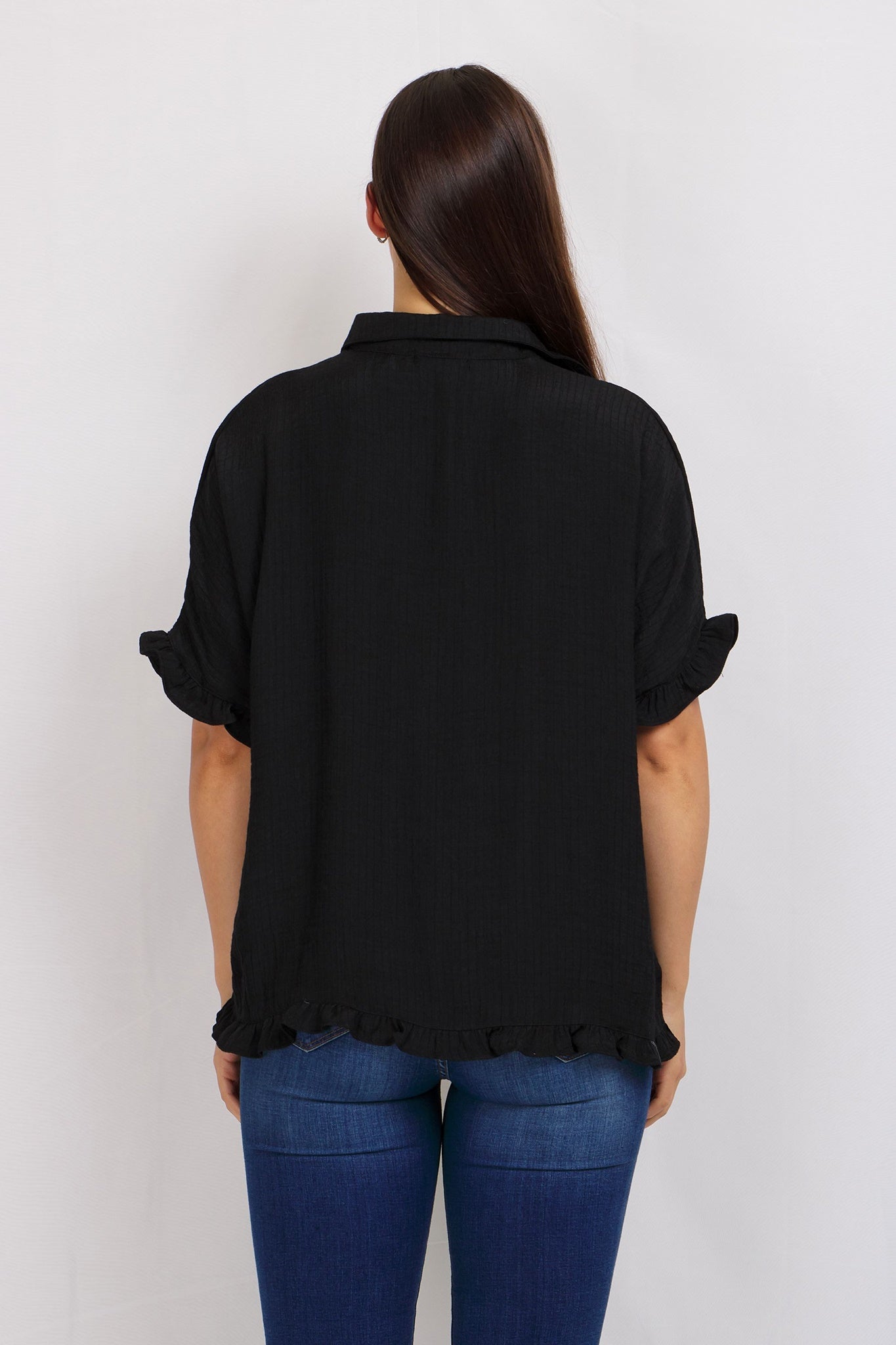 LINEN BUTTON FRONT SHIRT