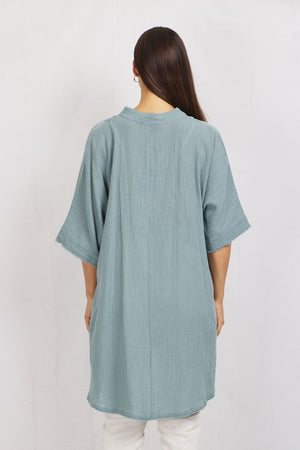 LINEN OVERSIZED TOP