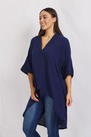 LINEN OVERSIZED TOP
