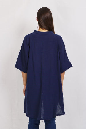 LINEN OVERSIZED TOP