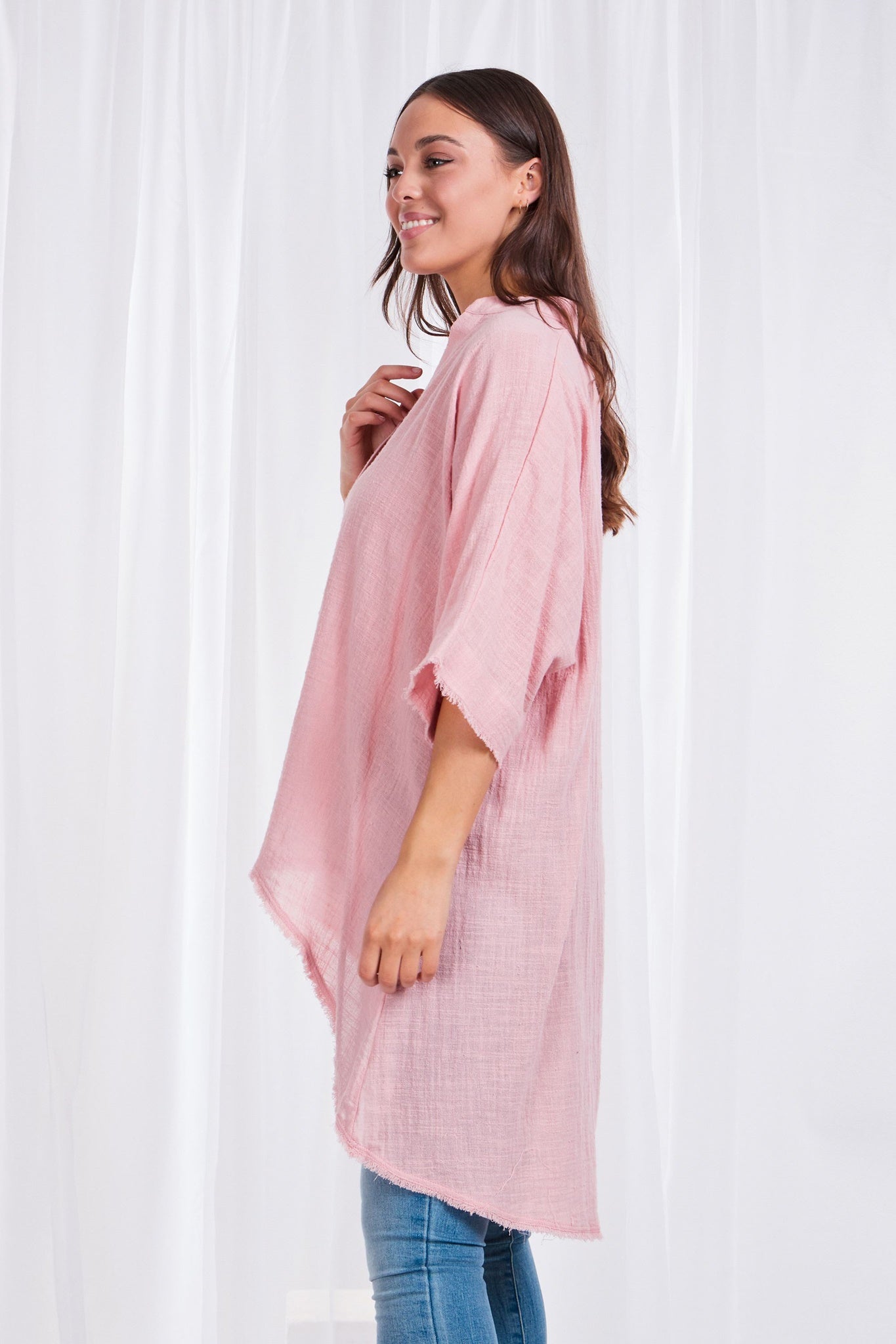 LINEN OVERSIZED TOP