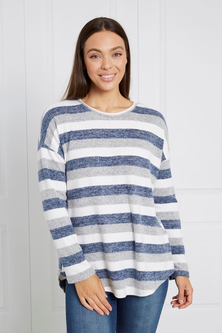 LONG SLEEVE STRIPE TOP