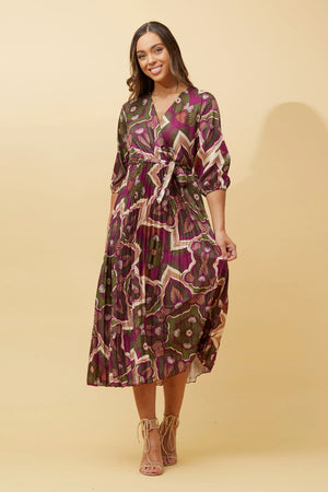 MARIETTA SATIN MIDI DRESS