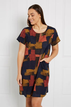 MULTI COLOURED TUNIC DRESS