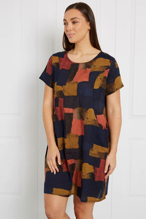 MULTI COLOURED TUNIC DRESS