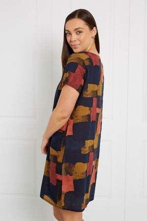 MULTI COLOURED TUNIC DRESS