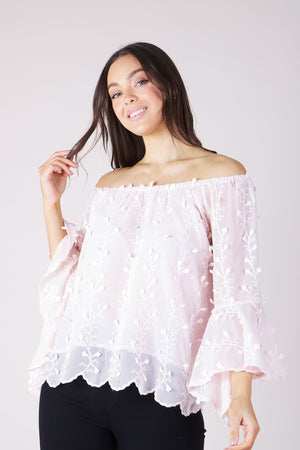 OFF THE SHOULDER LACE TOP