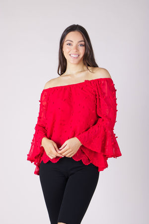 OFF THE SHOULDER LACE TOP