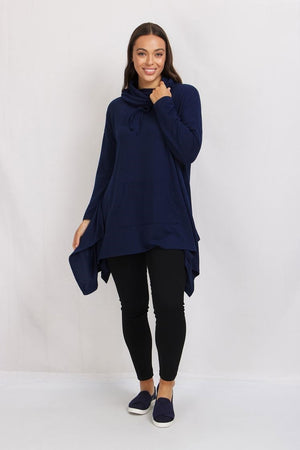 OVERSIZED ASYMMETRIC TOP