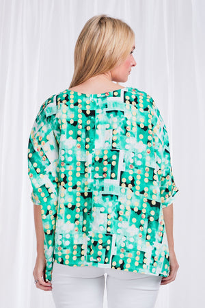 OVERSIZED PRINTED TOP