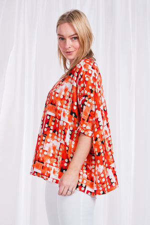 OVERSIZED PRINTED TOP