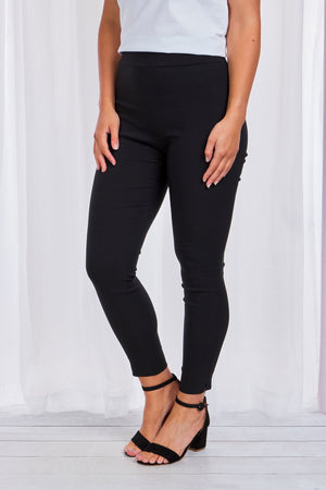 Elastic Waited Slim Leg Trousers
