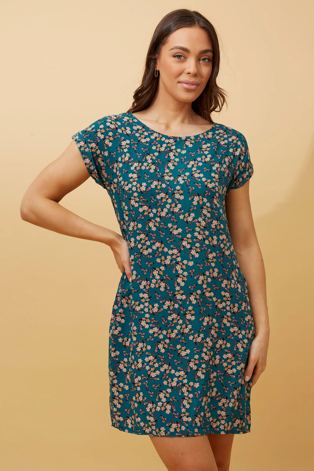 PAULA FLORAL SHIFT DRESS