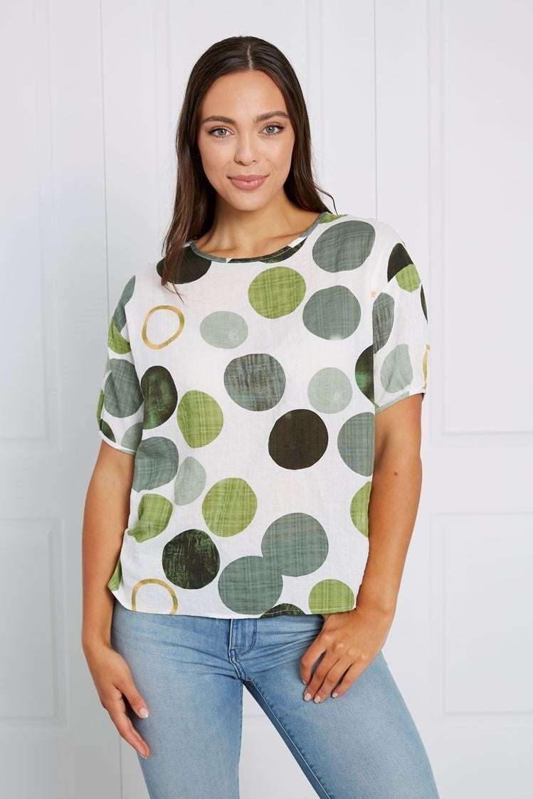POLKA DOT TUNIC TOP