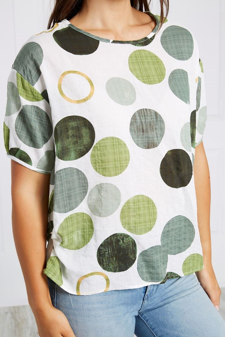 POLKA DOT TUNIC TOP