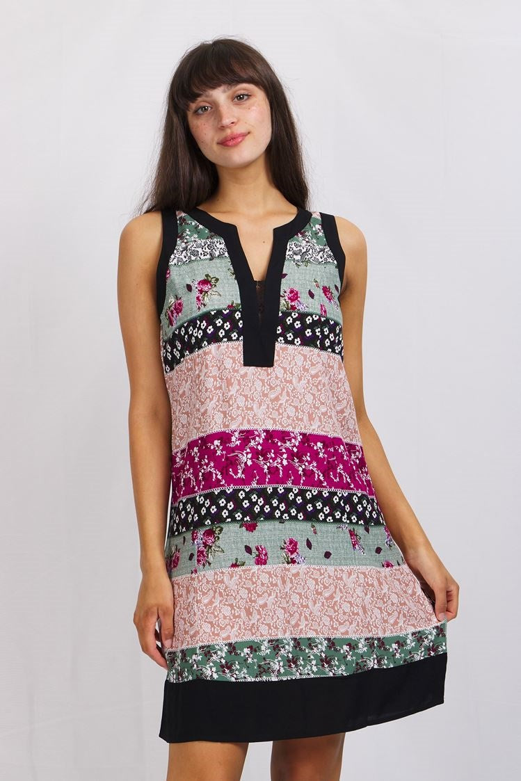 PRINTED SHIFT DRESS