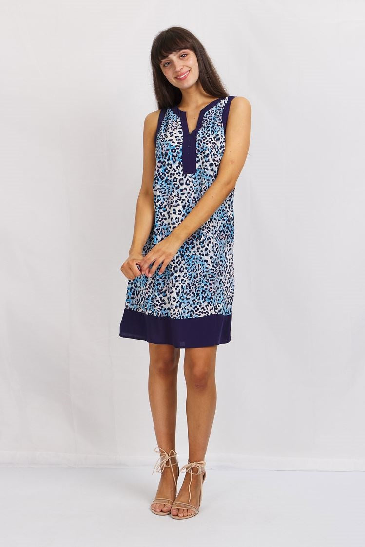 PRINTED SHIFT DRESS