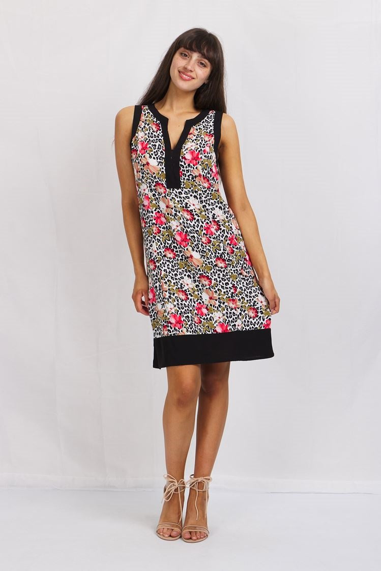 PRINTED SHIFT DRESS