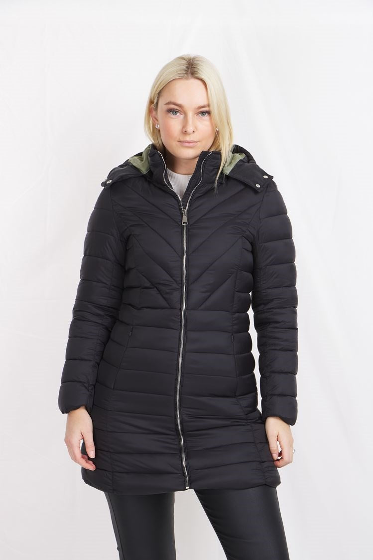 Long Sleeves Puffer Coat With Hoody