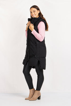 Puffer Vest With Hoody