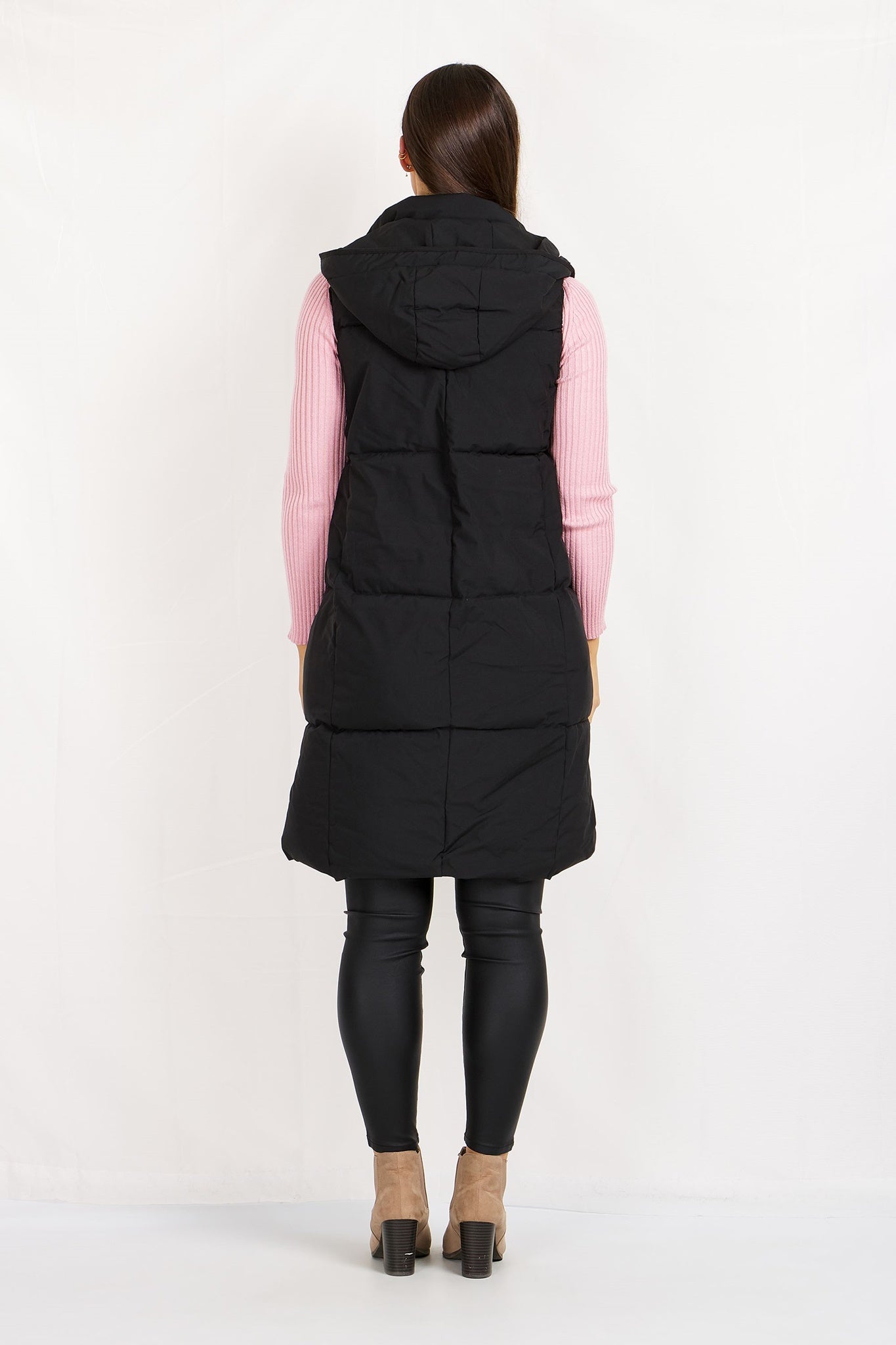 Puffer Vest With Hoody