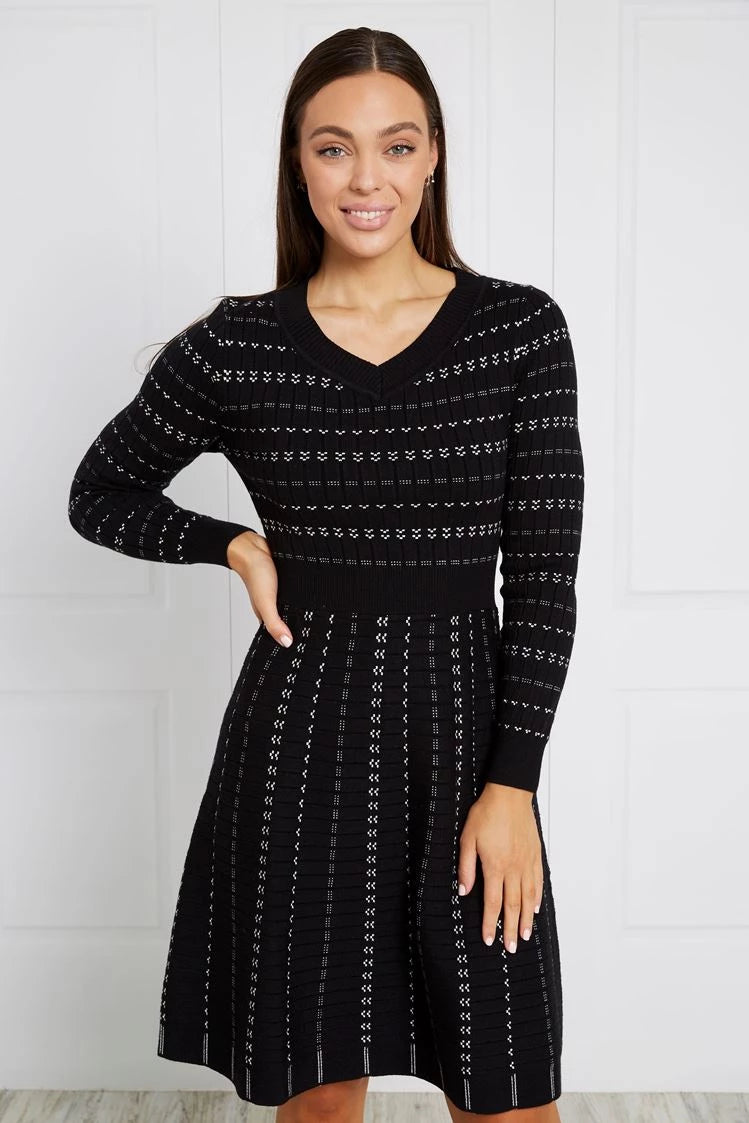 RIB KNIT SHORT DRESS