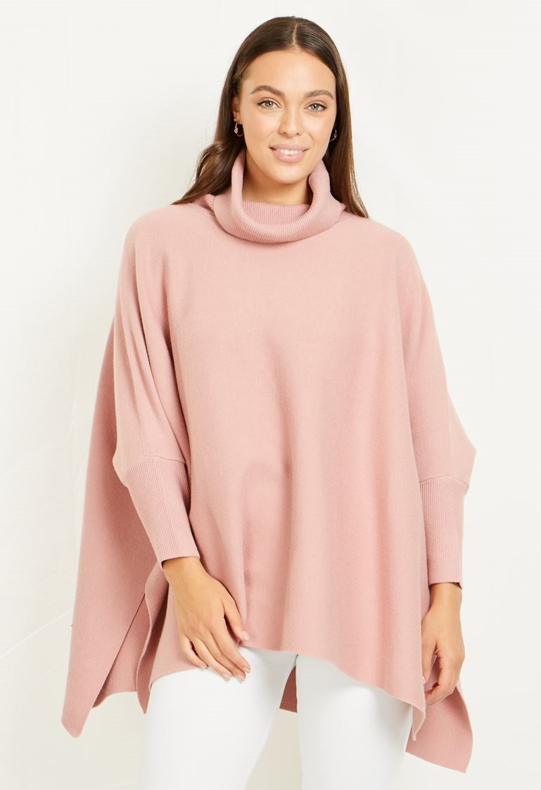 ONYX COWL NECK KNIT JUMPER