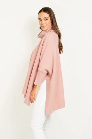 ONYX COWL NECK KNIT JUMPER