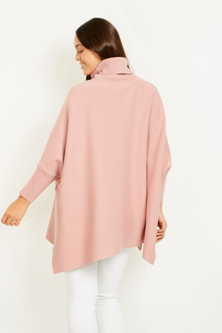 ONYX COWL NECK KNIT JUMPER