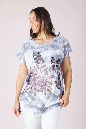 ROSES PRINT TOP