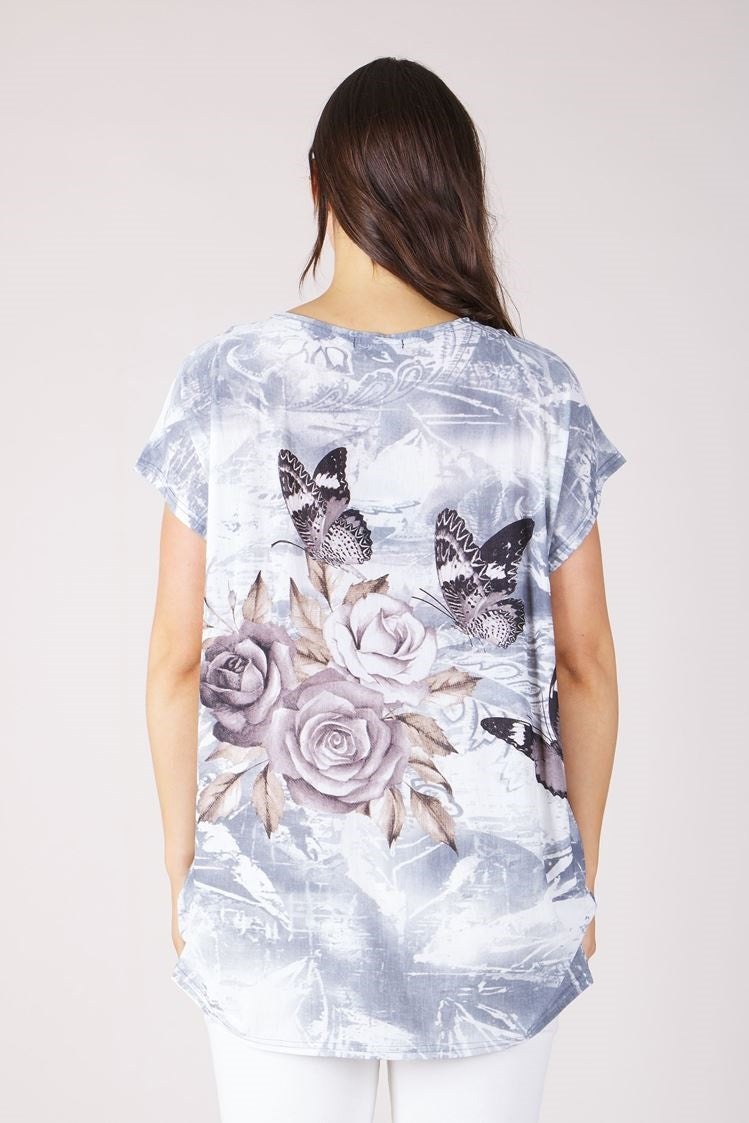 ROSES PRINT TOP