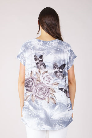 ROSES PRINT TOP