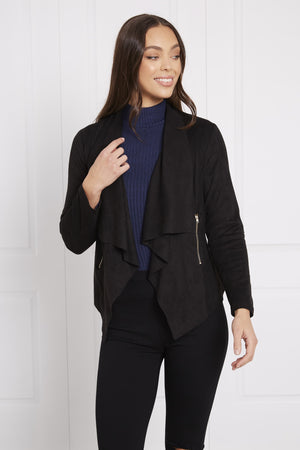 SHORT WATERFALL CARDIGAN