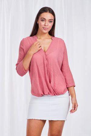 Lightweight Drape Front Top