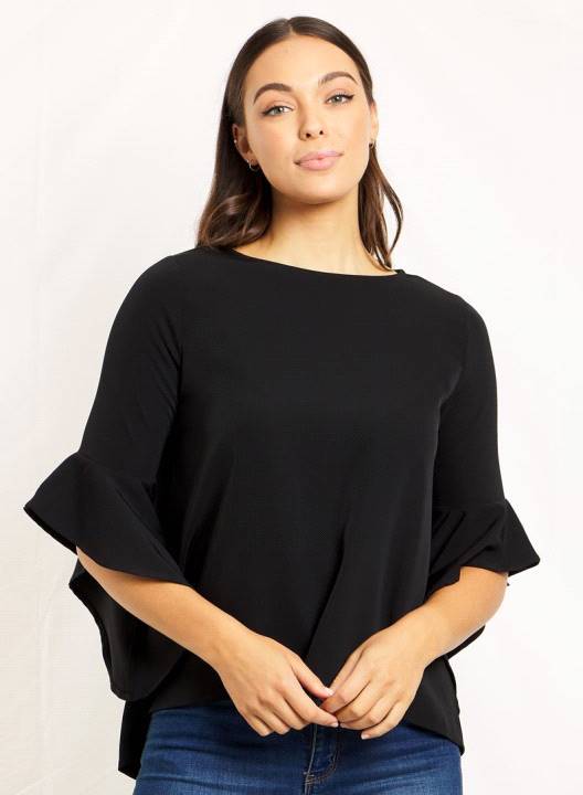 3/4 Flute Sleeve Blouse