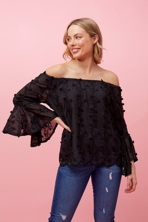 OFF THE SHOULDER LACE TOP