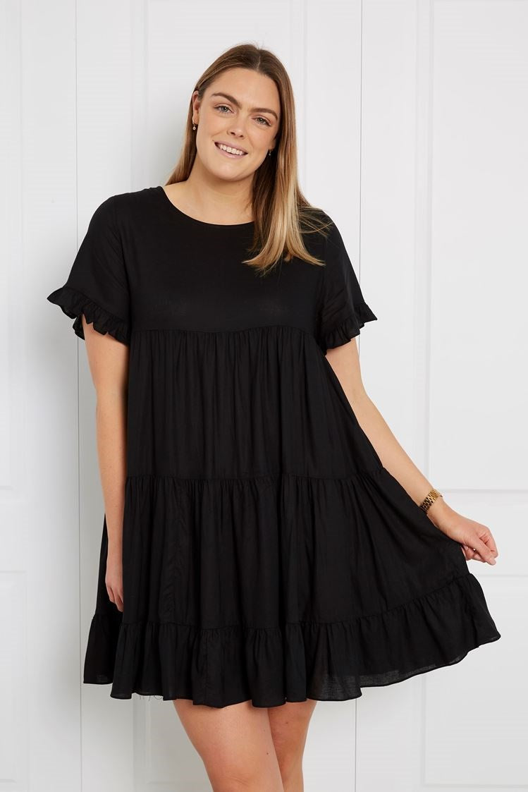 TIERED SHORT DRESS