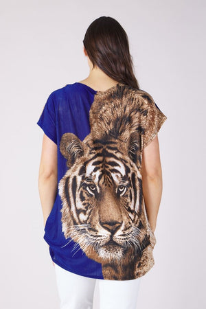 TIGER PRINT TOP