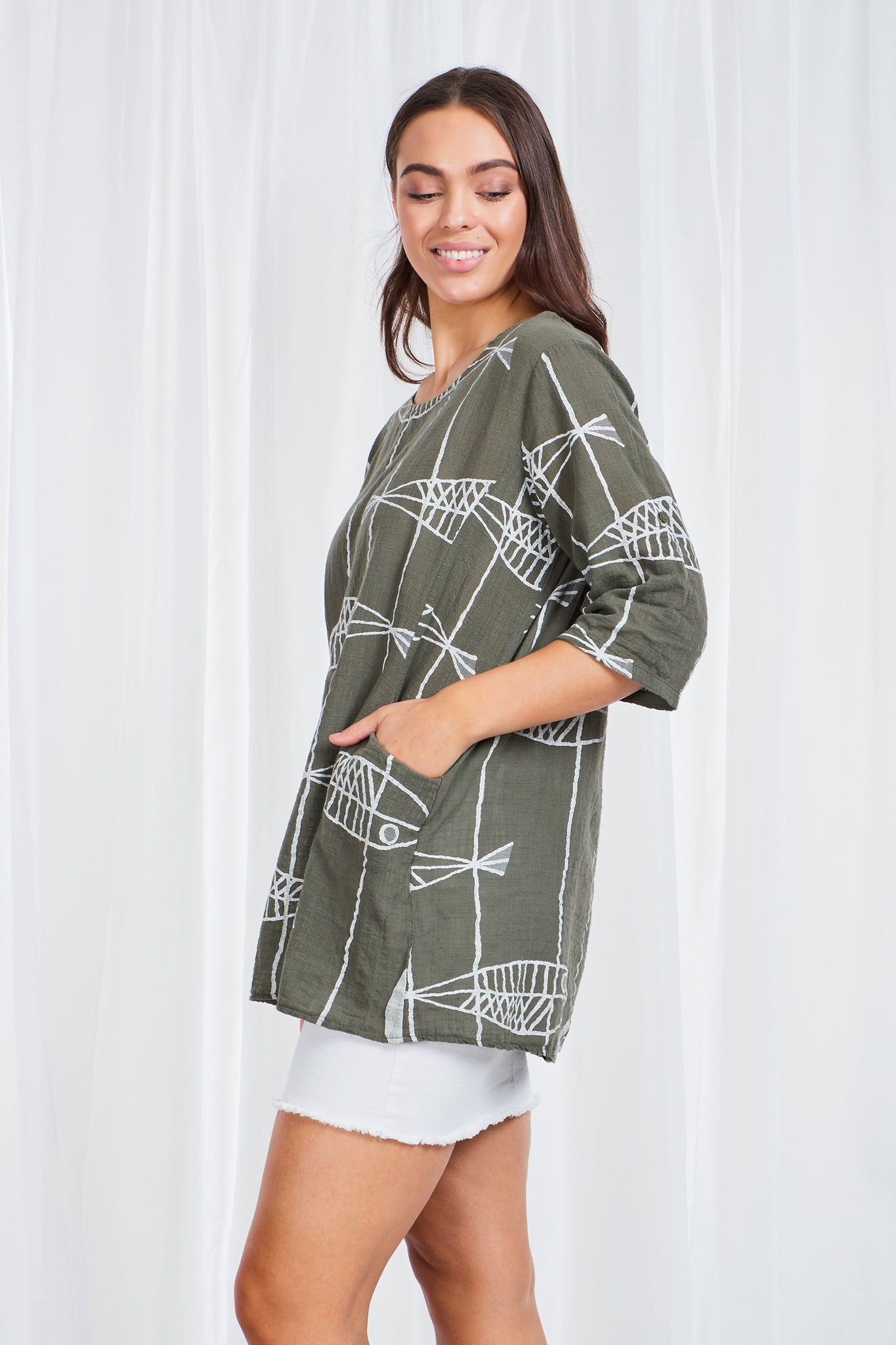 TRIBAL SMOCK TOP