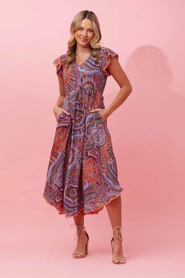 ULURU RAINBOW DREAMS MIDI DRESS