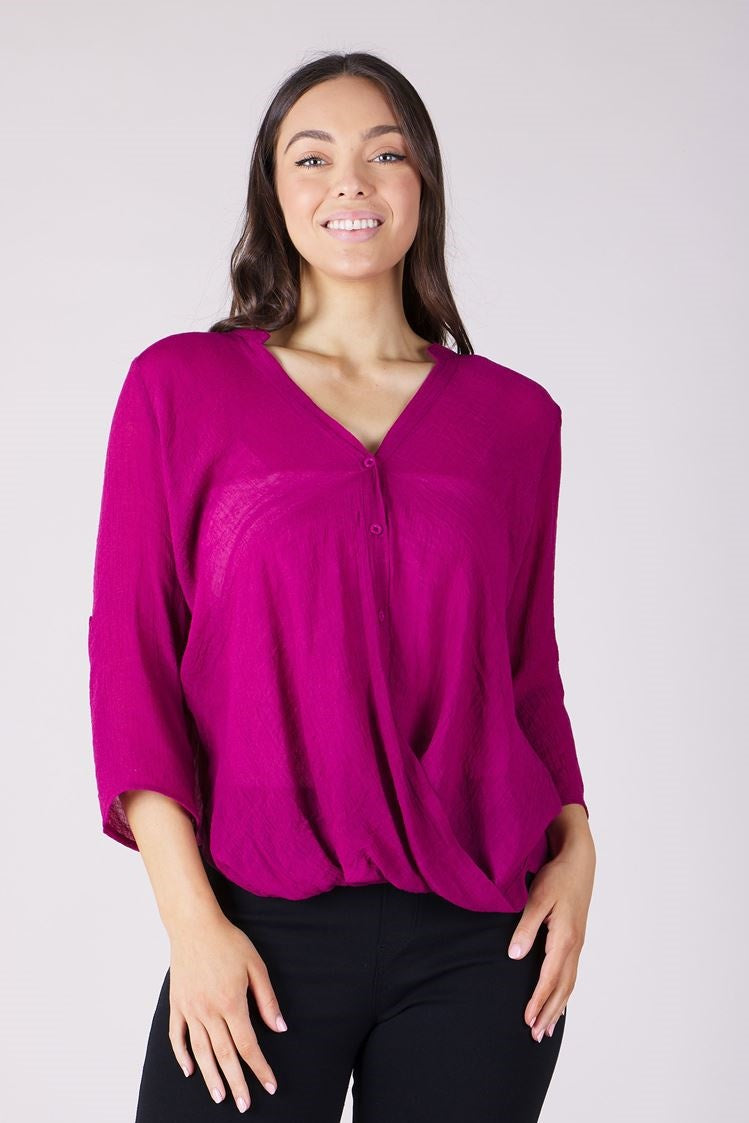 WRAP DRAPE TOP